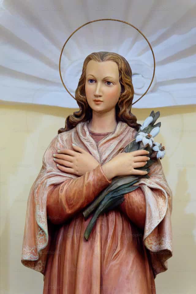 Santa María Goretti - Banco de imágenes católicas - Fotografía por Joan Sutter