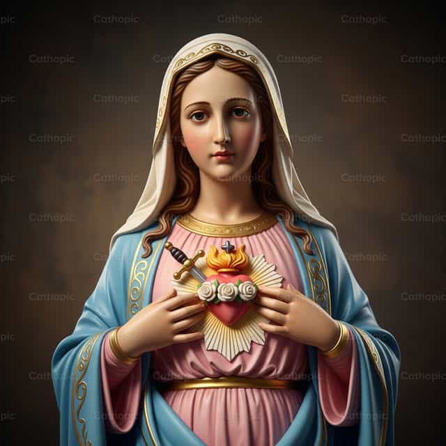 Puso ni Maria - Mga Catholic stock image - Larawan ni Carlos Daniel