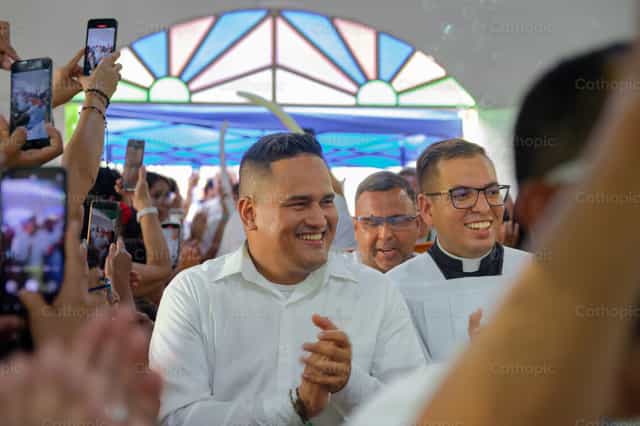 Seminarians entering with joy - Catholic stock images