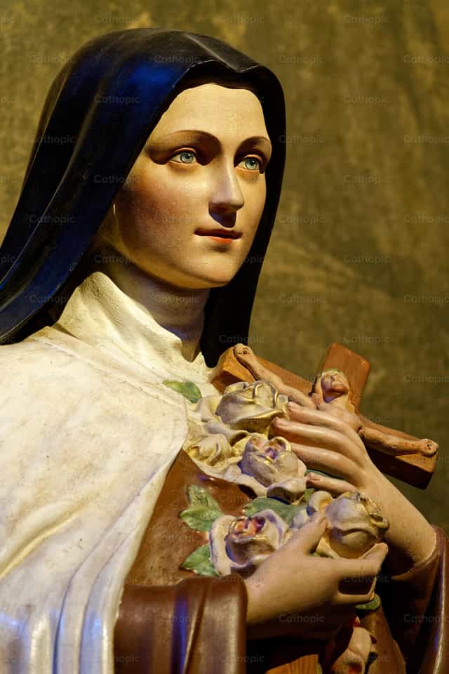 Heilige Theresia van Lisieux - Katholieke stockfoto's - Foto door Joan Sutter