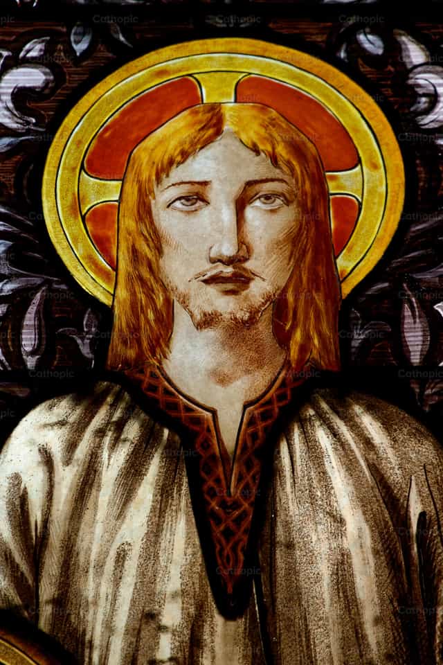 Retrato de un joven Jesucristo - Banco de imágenes católicas - Fotografía por Joan Sutter