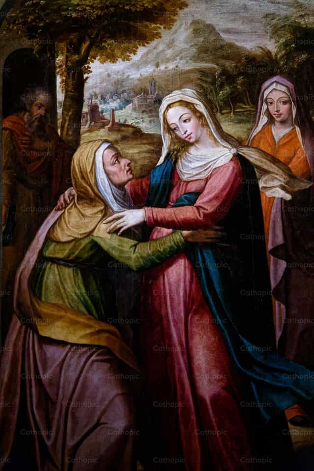 Visita de María a su prima Isabel - Banco de imágenes católicas - Fotografía por Joan Sutter