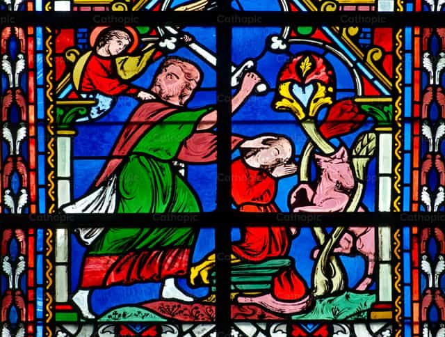 El sacrificio de Abraham - Banco de imágenes católicas - Fotografía por Joan Sutter