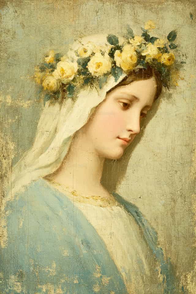 Maria mit Rosen - Katholische Stockfotos - Foto von Carolina BR