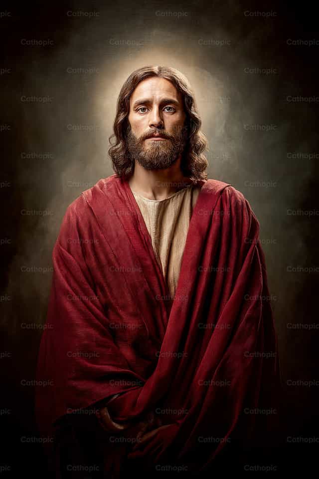 Portrait de Jésus - Images catholiques de stock - Photo de Carolina BR