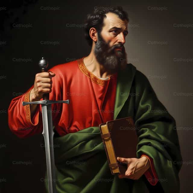Hl. Paulus der Apostel - Katholische Stockfotos