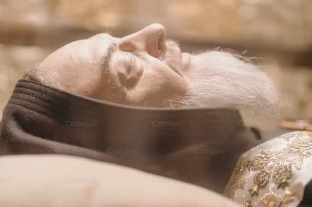 São Pio de Pietrelcina - Imagens católicas de stock