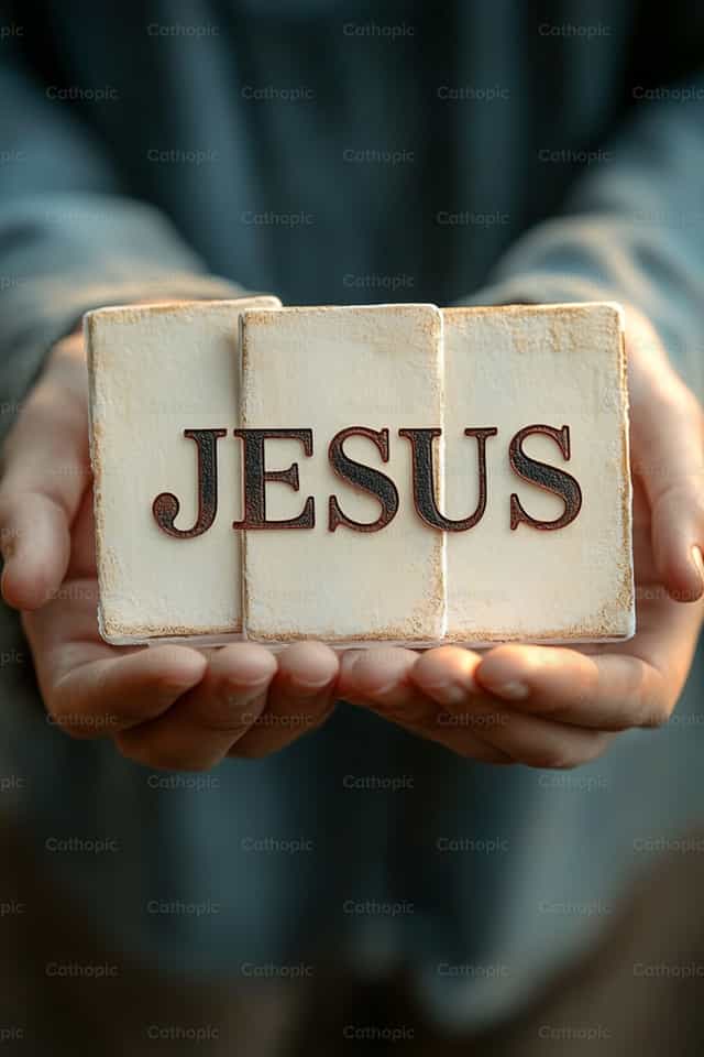 Texto de Jesús - Banco de imágenes católicas - Fotografía por Carolina BR