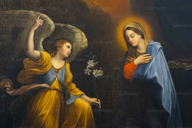Anunciación a María por el Arcángel Gabriel - Banco de imágenes católicas