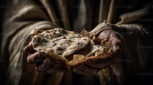 Nourriture pour la vie - Images catholiques de stock - Photo de Carolina BR