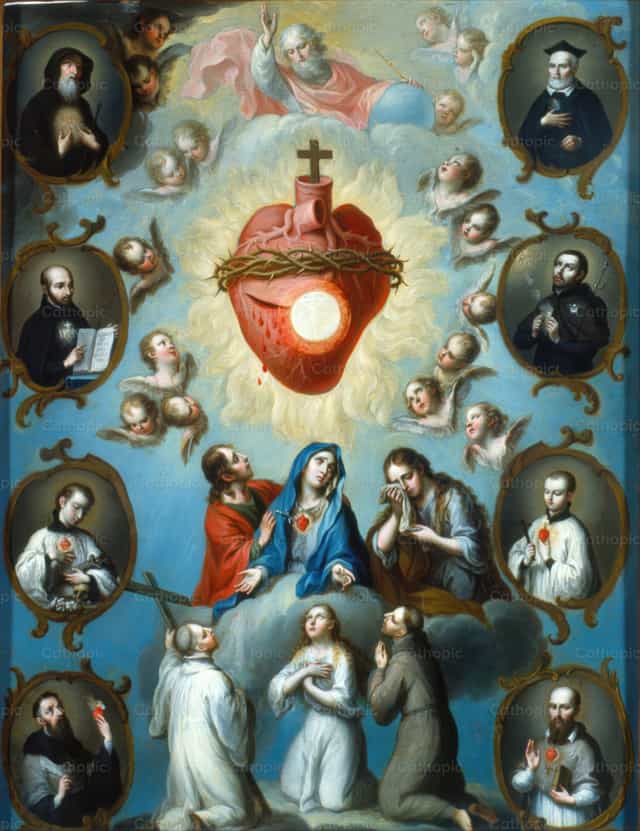Ang Puso ni Hesus - Mga Catholic stock image