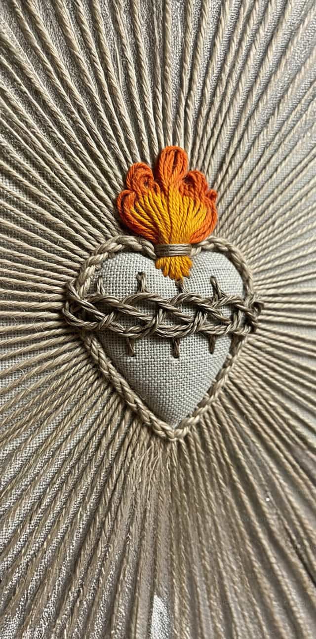 Amor Tejido del corazón de Jesús - Banco de imágenes católicas