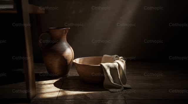 Gesto de humildad - Banco de imágenes católicas - Fotografía por Noemí Márquez
