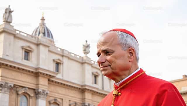 Papa León XIV en el Vaticano - Banco de imágenes católicas
