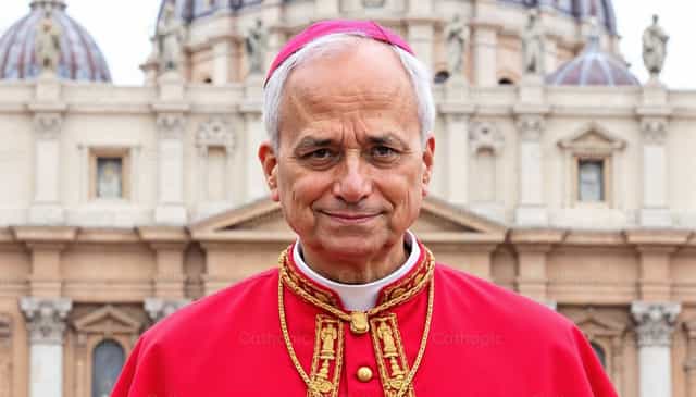 Retrato del Papa León XIV - Banco de imágenes católicas