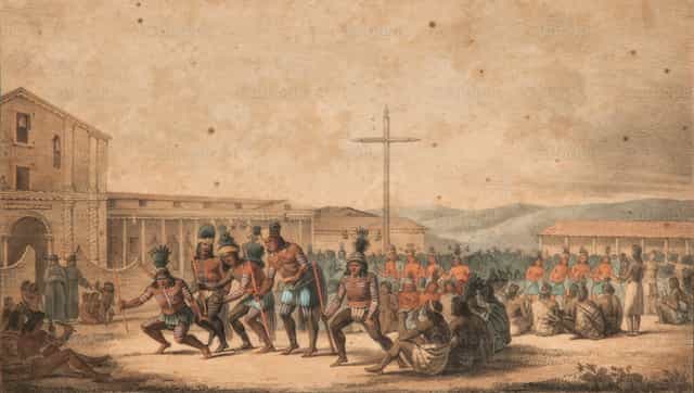 Junípero Serra e os legados da Califórnia - Imagens católicas de stock - Foto de Restored Christian Art