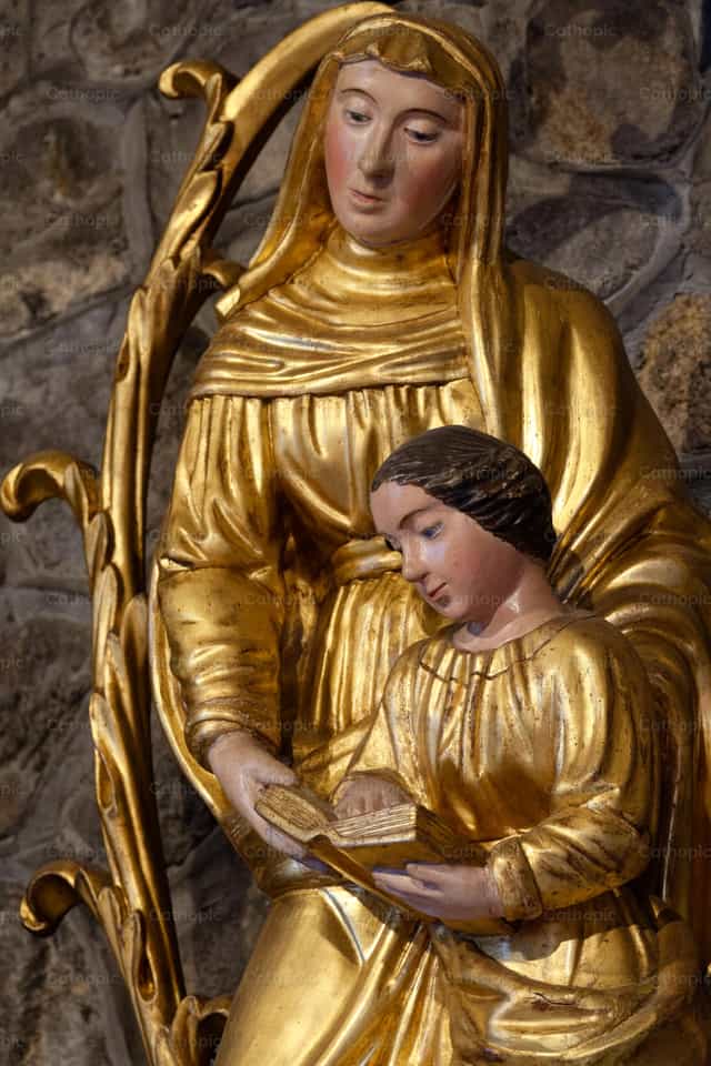 María con su madre Santa Ana - Banco de imágenes católicas - Fotografía por Joan Sutter