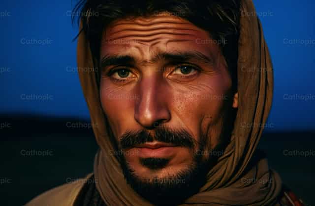 Retrato de pastor adorador de Jesús - Banco de imágenes católicas - Fotografía por Diócesis de Córdoba