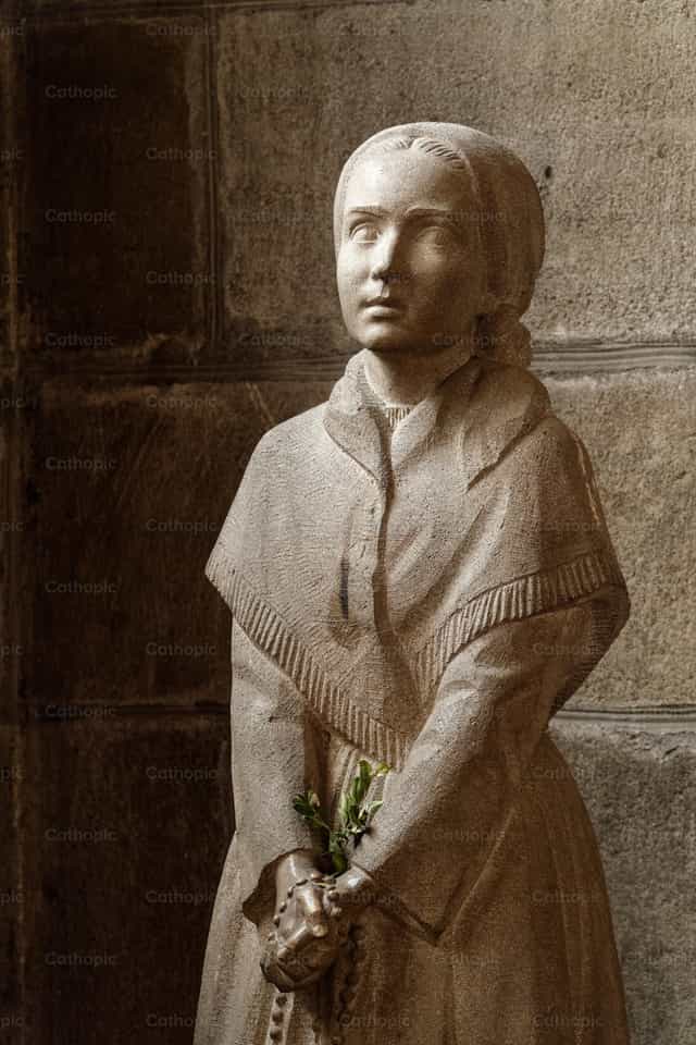 Santa Bernadette Soubirous - Imagens católicas de stock - Foto de Joan Sutter