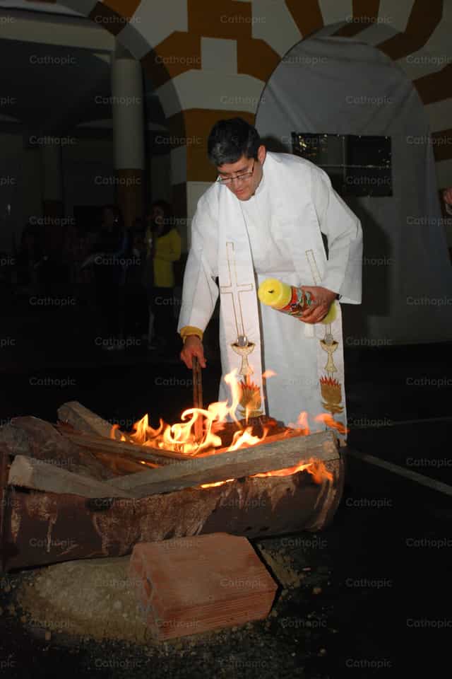 Holy Fire - Catholic stock images - Photo by Clina CG