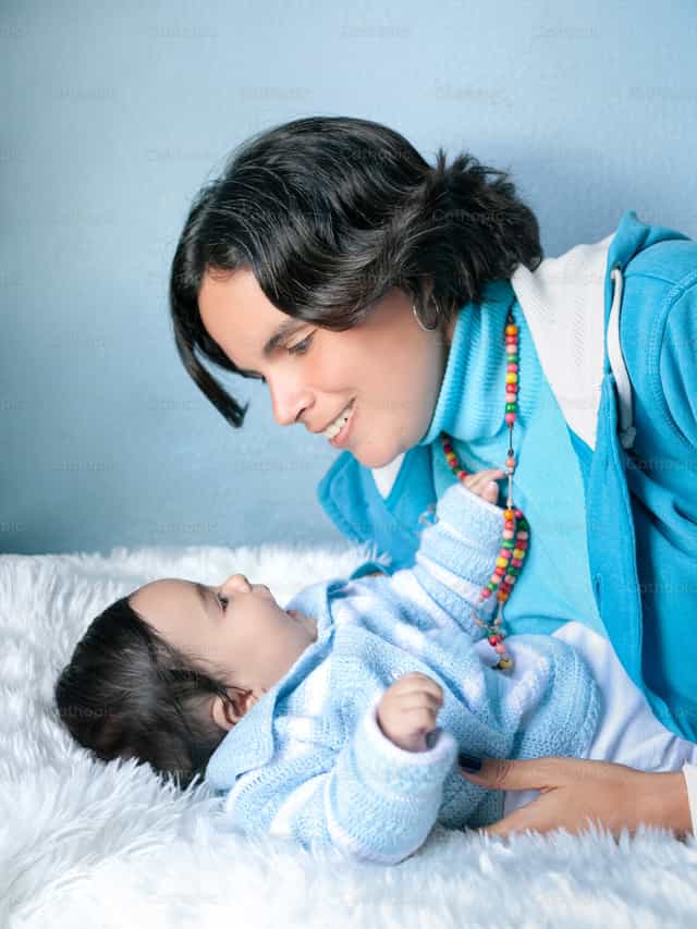 Mutter und Kind - Katholische Stockfotos