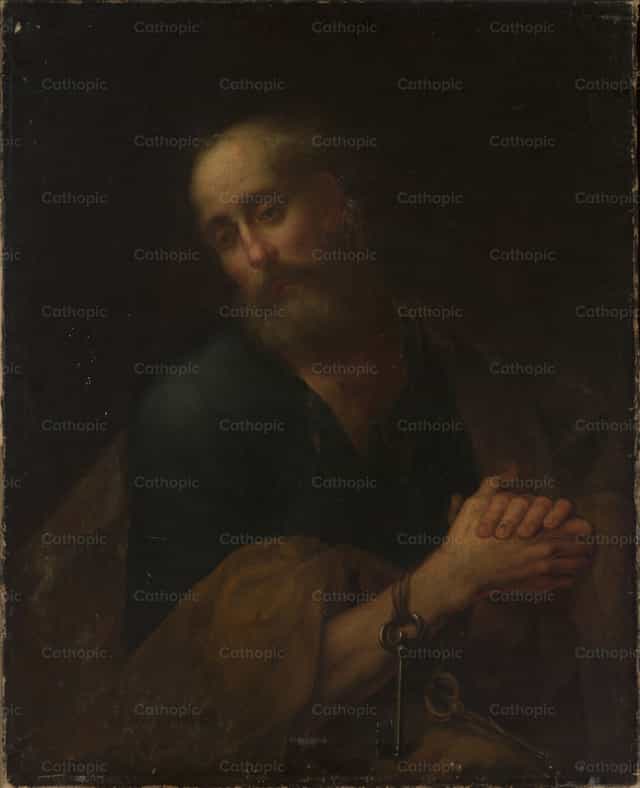Św. Piotr - Katolickie zdjęcia stockowe - Zdjęcie: Restored Christian Art