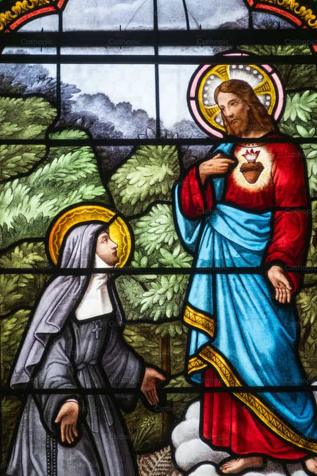 Visión del Sagrado Corazón de Jesucristo - Banco de imágenes católicas - Fotografía por Joan Sutter