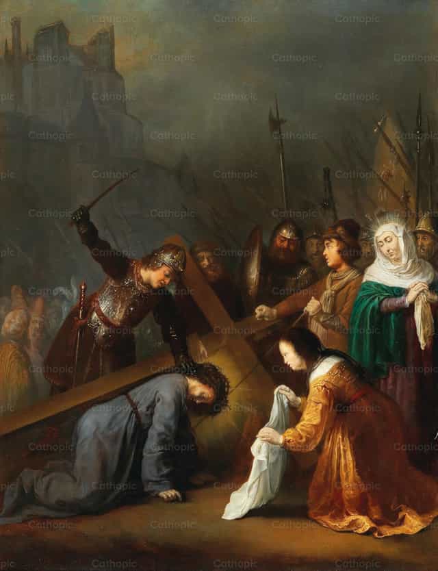 Veronika kendője - Katolikus stockképek