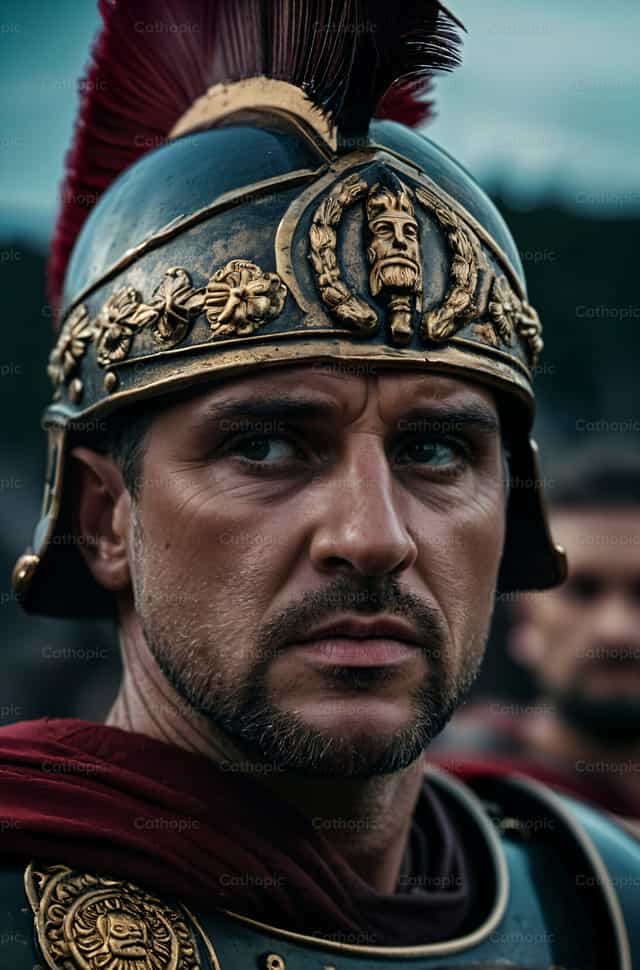 Centurión romano de la época de Jesucristo - Banco de imágenes católicas