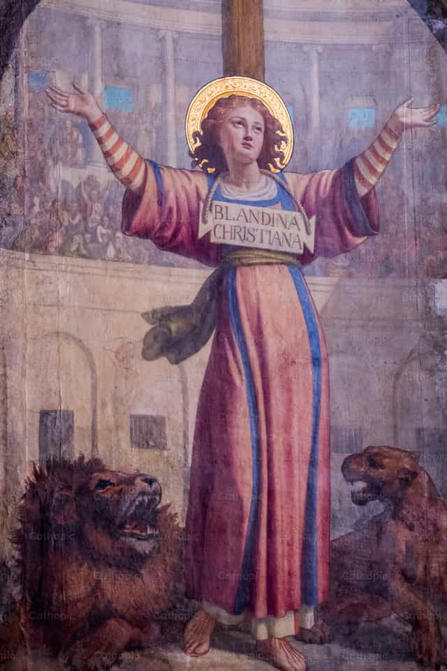 Santa Blandina - Mga Catholic stock image - Larawan ni Joan Sutter
