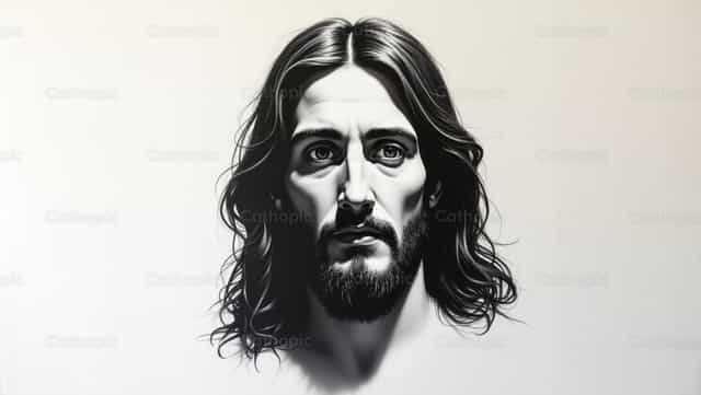 Retrato de Jesus - Imagens católicas de stock - Foto de Irene Maciá Doménech