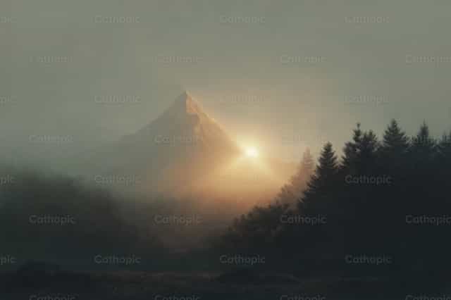 Paysage de montagne à l’aube - Images catholiques de stock - Photo de Diócesis de Córdoba