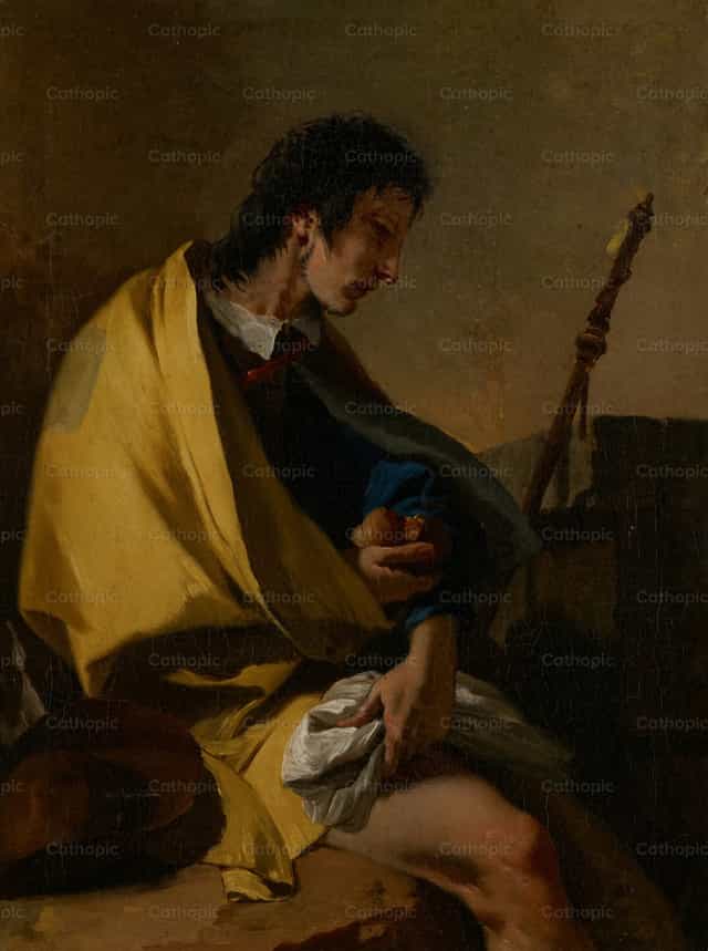 Saint Roch - Images catholiques de stock