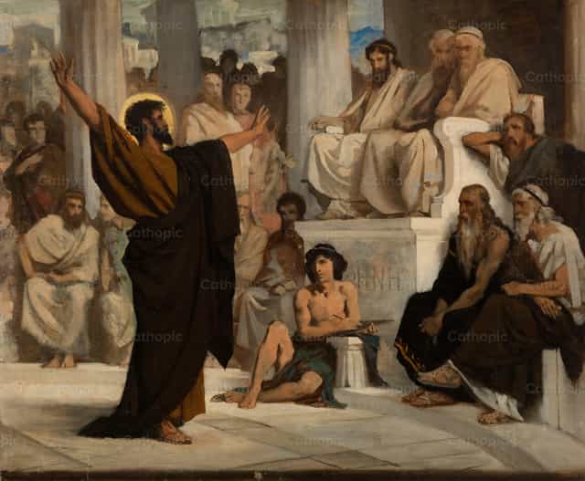 Szent Pál az Areopágoszon - Katolikus stockképek - Fotó: Restored Christian Art