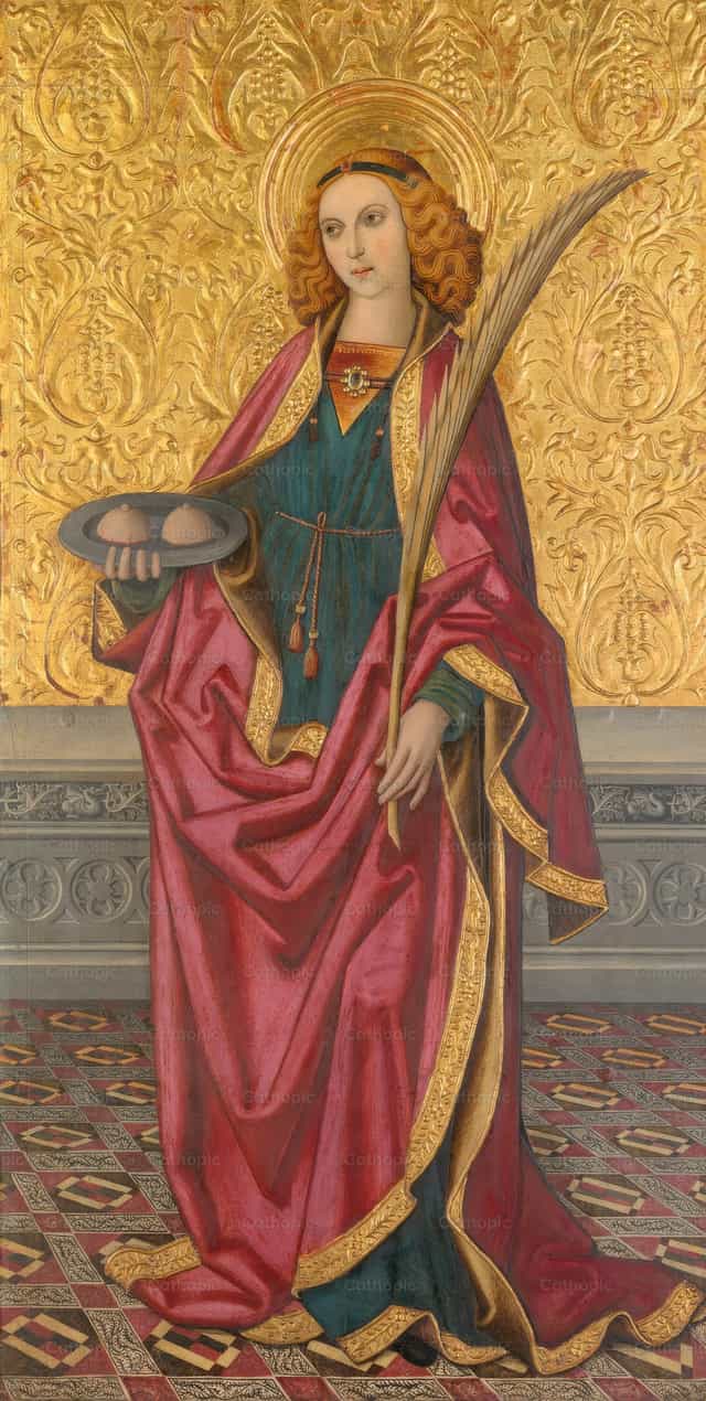 圣阿加莎 - 天主教图库图片 - 摄影： Restored Christian Art