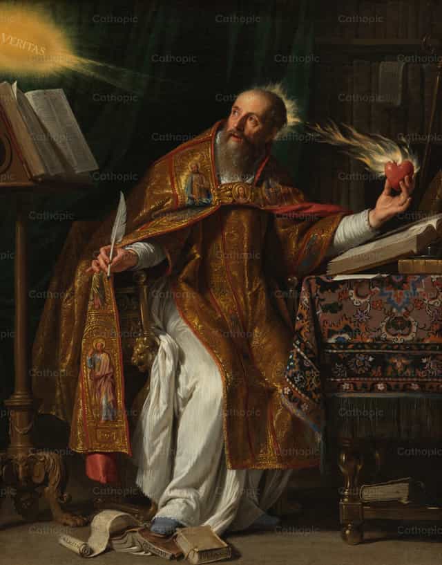 Sant’Agostino - Immagini stock cattoliche - Foto di Restored Christian Art