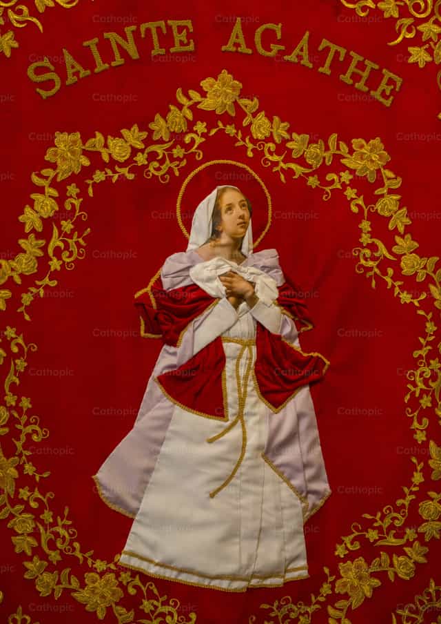 Heilige Agatha - Katholieke stockfoto's