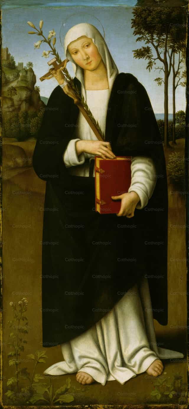 Santa Catalina de Siena - Banco de imágenes católicas - Fotografía por Restored Christian Art