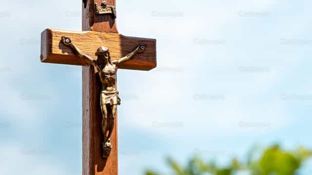Crucifixo - Imagens católicas de stock