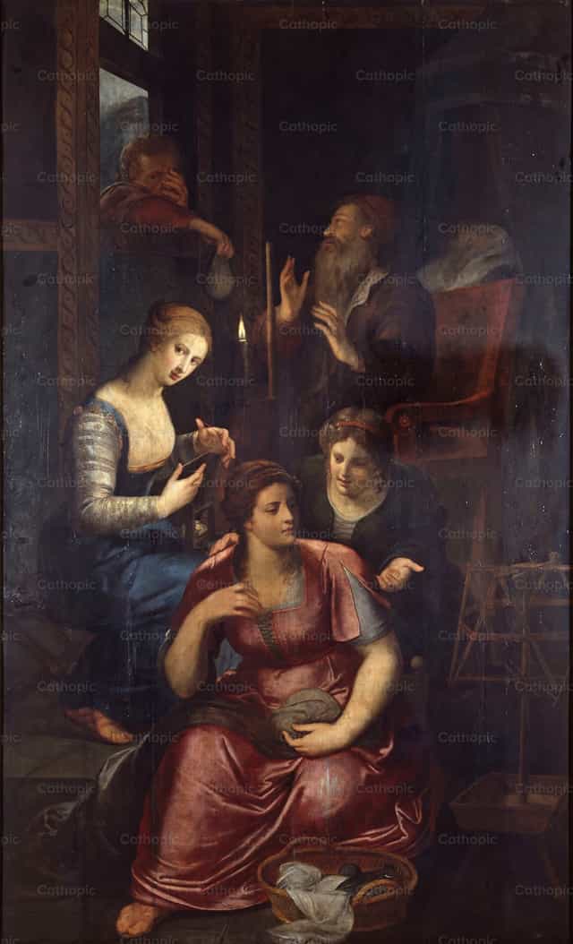 Ang Kawanggawa ni San Nicolas ng Myra - Mga Catholic stock image - Larawan ni Restored Christian Art