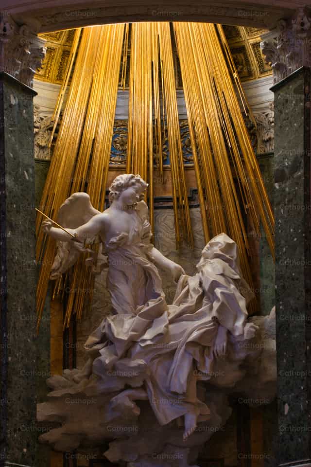 Éxtasis de Santa Teresa - Santa María de la Victoria - Banco de imágenes católicas - Fotografía por Matteo Cavallone