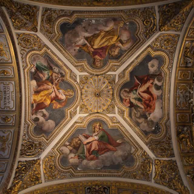 Evangelistas en Santa Maria Maggiore - Banco de imágenes católicas