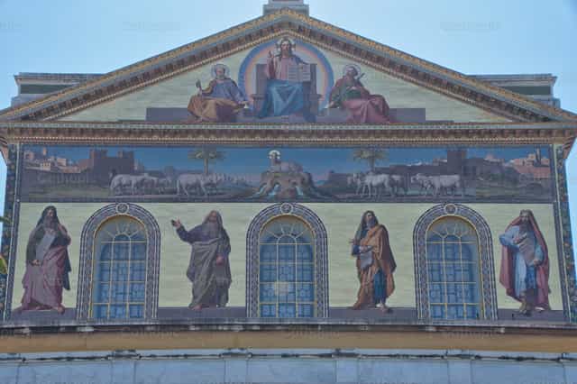 Fachada de San Pablo Extramuros - Banco de imágenes católicas - Fotografía por Matteo Cavallone