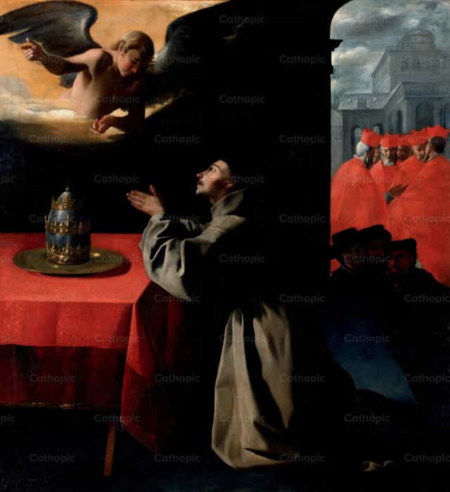 새 교황의 선출을 위한 성 보나벤투라의 기도 - 가톨릭 스톡 이미지 - 사진 제공 Restored Christian Art