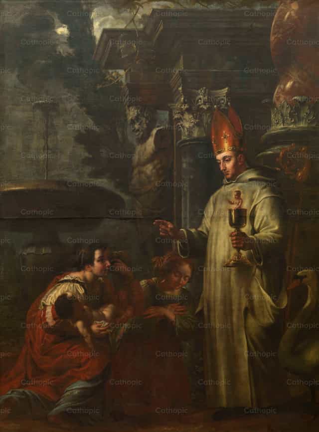 San Hugo ng Lincoln - Mga Catholic stock image - Larawan ni Restored Christian Art