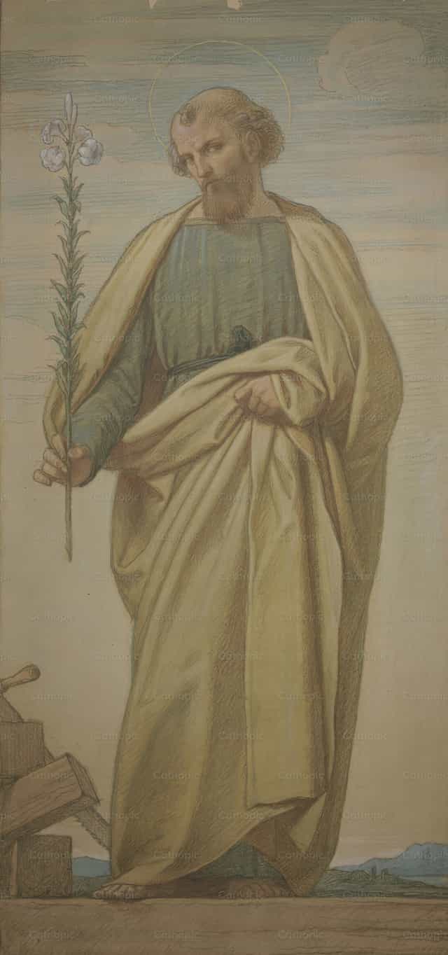 San Jose - Mga Catholic stock image - Larawan ni Restored Christian Art