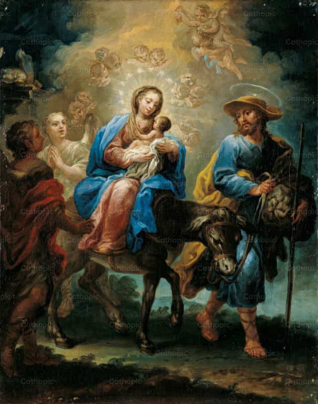 逃往埃及 - 天主教图库图片 - 摄影： Restored Christian Art