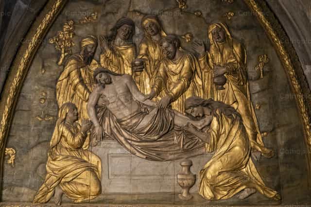 Mise au tombeau du Christ - Images catholiques de stock - Photo de Joan Sutter
