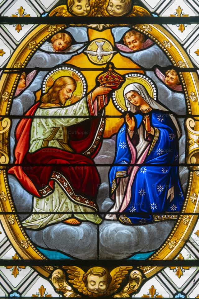 Coronation of the Virgin Mary - Catholic stock images - Photo by Joan Sutter