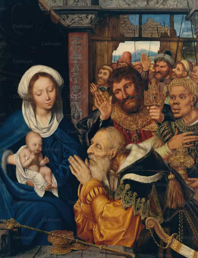 The Adoration of the Magi - Catholic stock images
